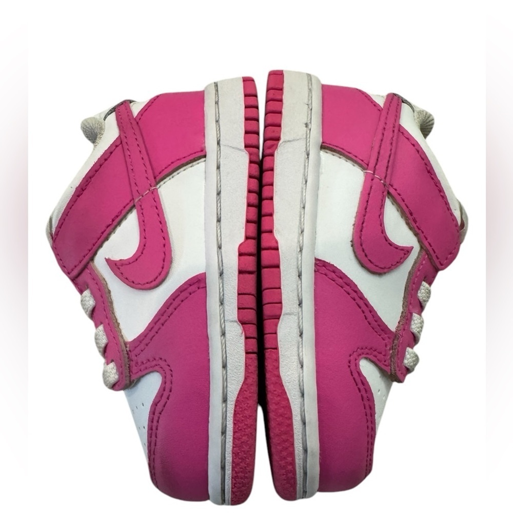 Nike Dunk Low Laser Fuchsia Pink Barbie Toddler Sneakers 6C - Picture 4 of 8